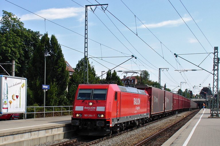 185 284 bei km 15,6 (Juli 2008)