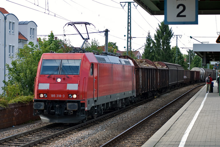 185 318 mit FE 44691 bei km 16,8 (August 2008)
