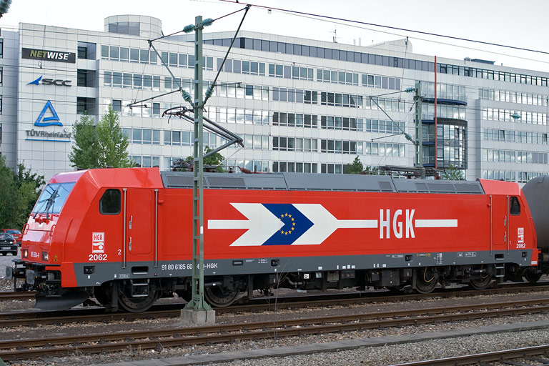 HGK 185 604 bei km 15,6 (August 2008)