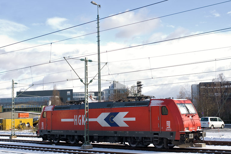 HGK 185 604 bei km 15,6 (November 2008)