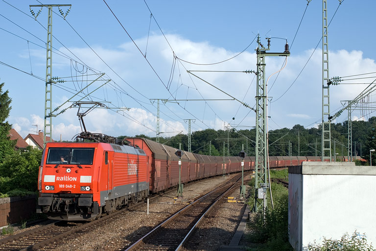 189 048 mit CSQ 60084 bei km 16,8 (Juni 2008)