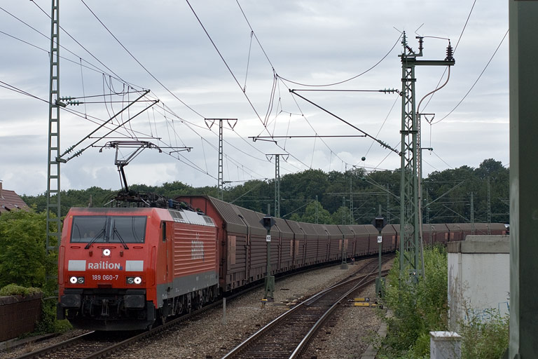 189 060 mit CSQ 60084 bei km 16,8 (Juli 2008)