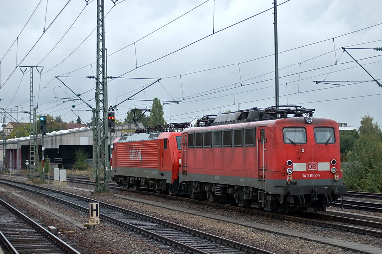 189 081 und 140 653 bei km 15,6 (September 2008)