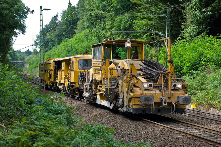 Gleisbauzug bei km 18,8 (August 2008)