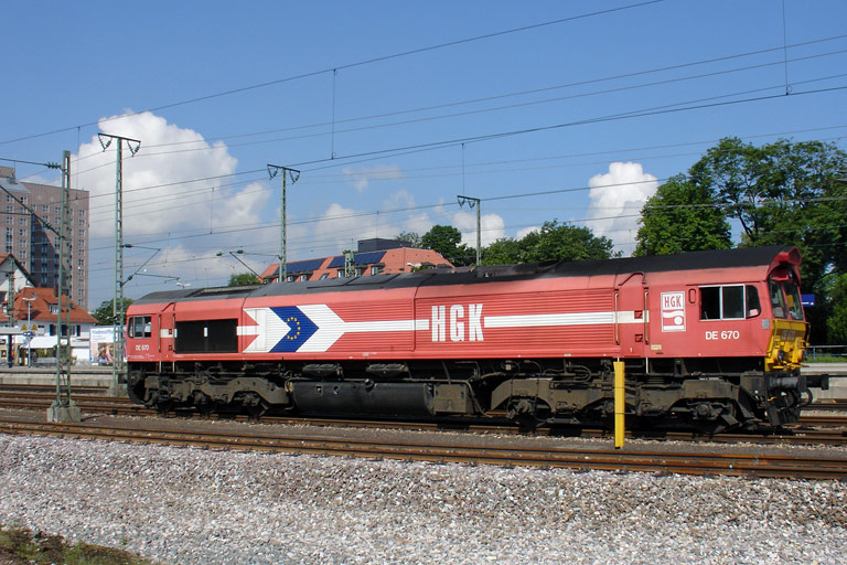 HGK DE 670 bei km 15,6 (Juni 2008)