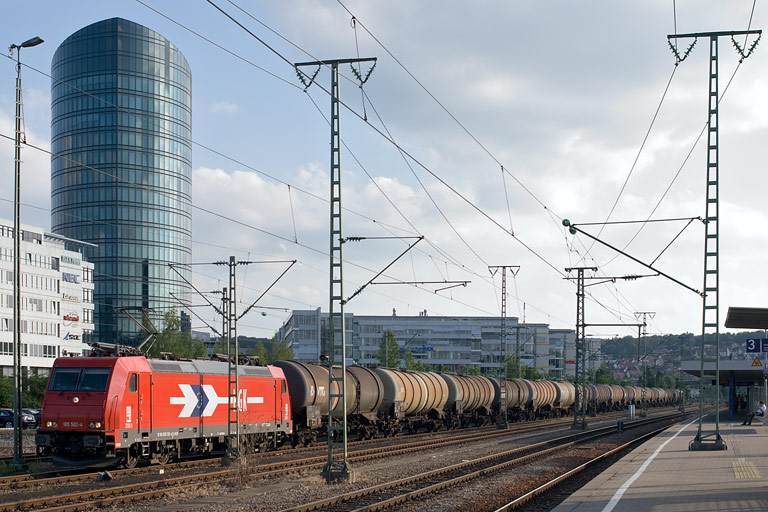 HGK 185 582 bei km 15,6 (Juni 2008)