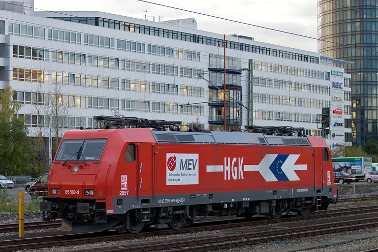 HGK 185 589 bei km 15,6 (Oktober 2008)