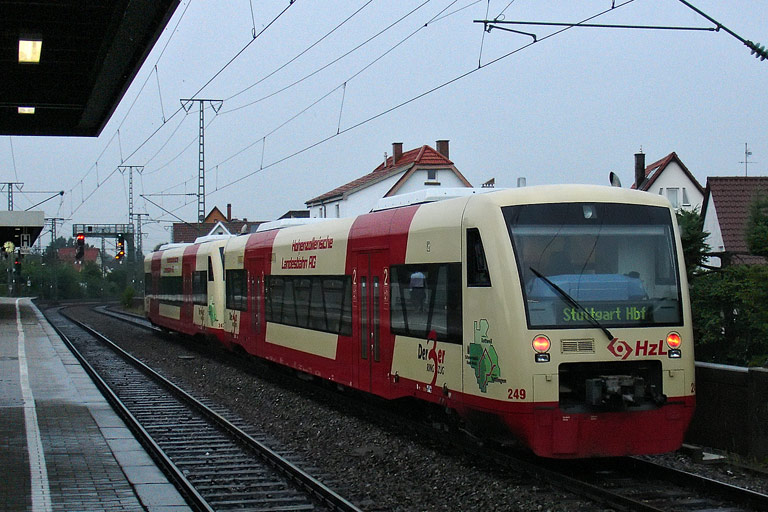 HzL Regioshuttle VT 247 und 249 als IC 85799 bei km 16,6 (Juni 2008)
