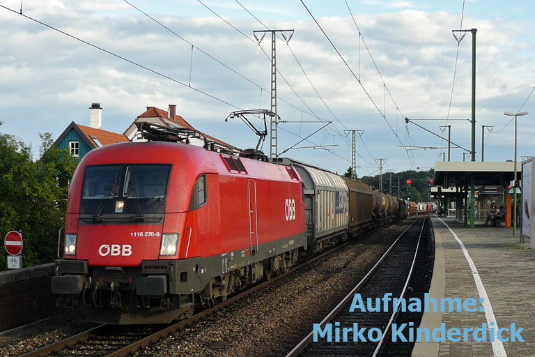 &Ouml;BB 1116 270 mit CFN 43199 bei km 16,6 (August 2008)