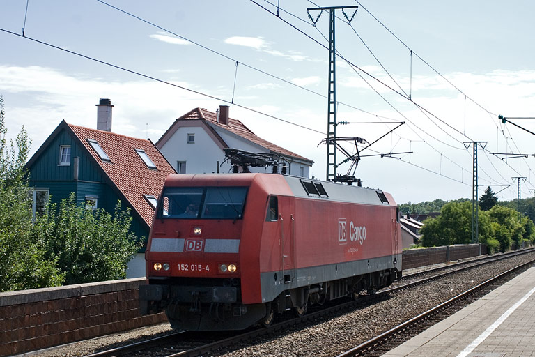 152 015 bei km 16,6 (August 2009)