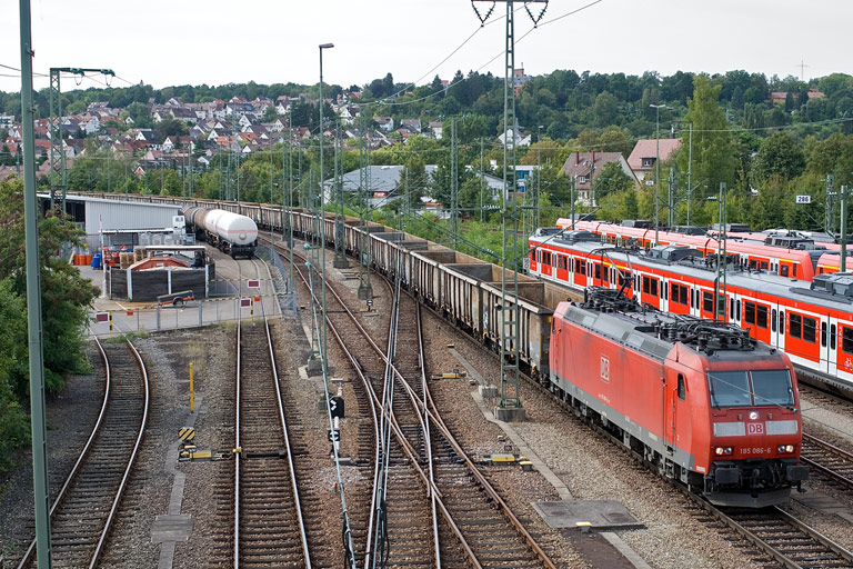 185 086 bei km 16,0 (September 2009)
