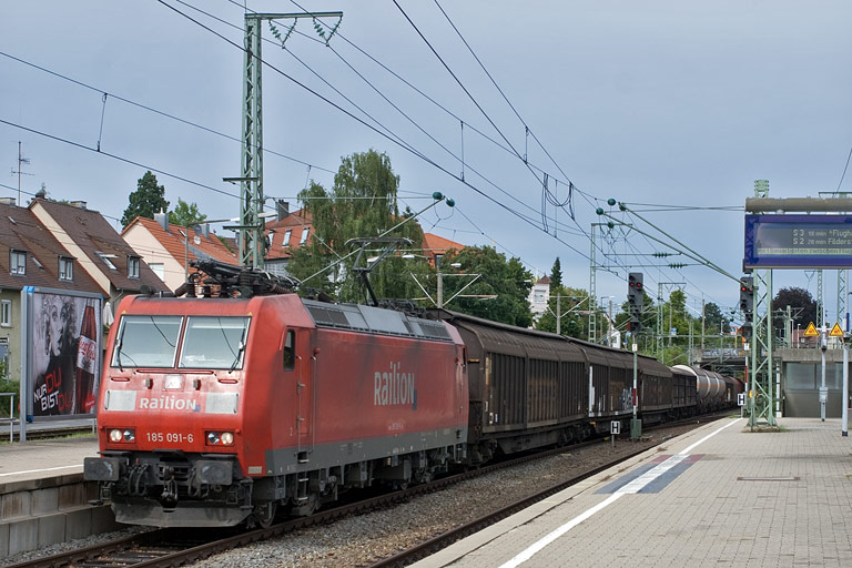 185 091 mit FE 44691 bei km 15,6 (Juli 2009)
