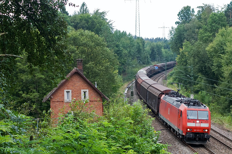 185 123 mit FE 44696 bei km 19,2 (August 2009)
