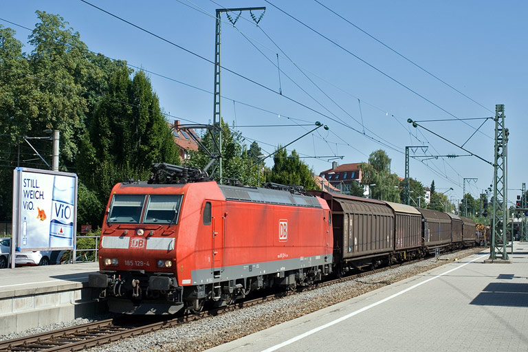 185 129 mit FE 45175 bei km 15,6 (August 2009)