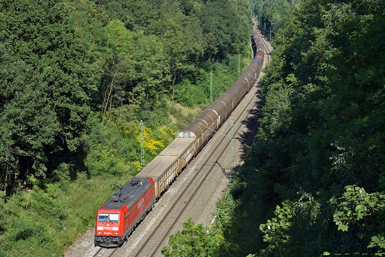 185 266 mit FE 44691 bei km 20,2 (August 2009)