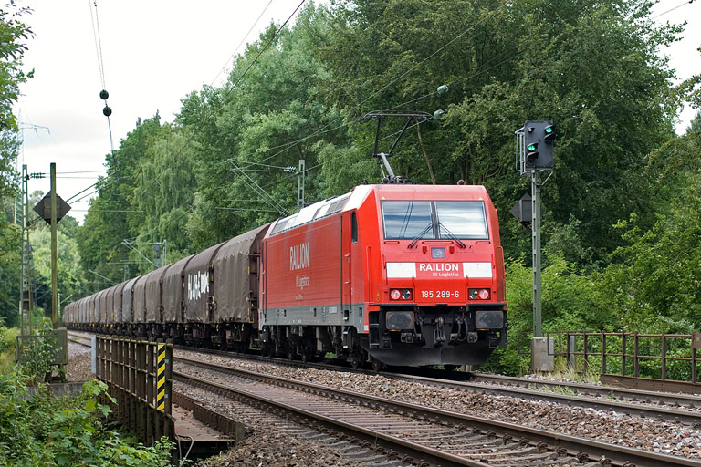 185 289 mit CS 49225 bei km 18,4 (Juli 2009)