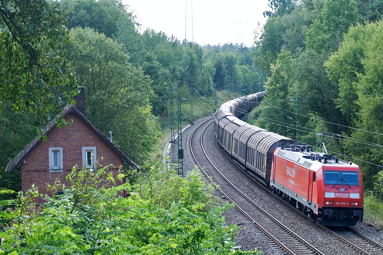 185 289 mit FE 44695 bei km 19,2 (August 2009)