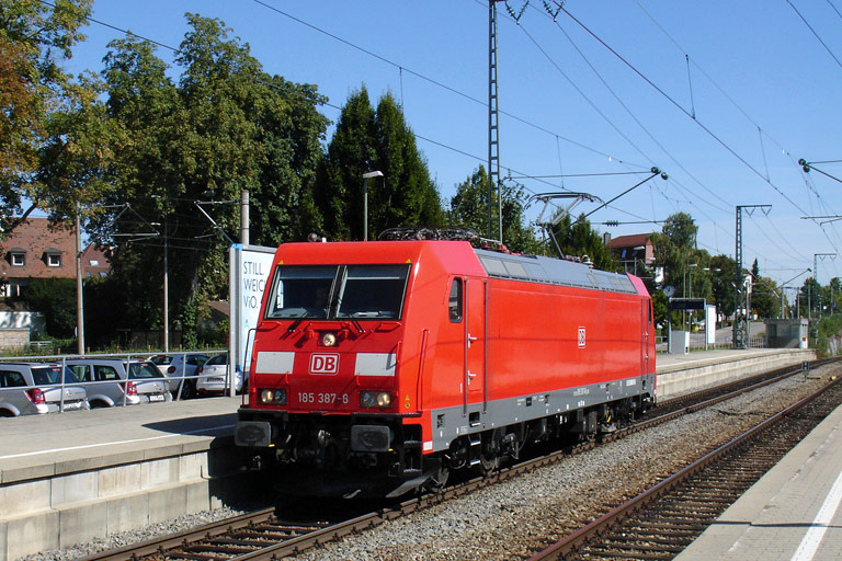 185 387 bei km 15,6 (August 2009)