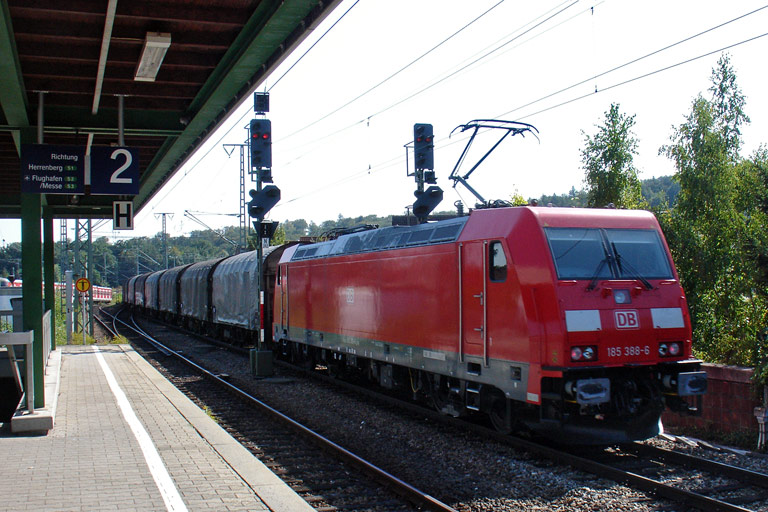 185 388 mit CFN 46330 bei km 16,8 (September 2009)