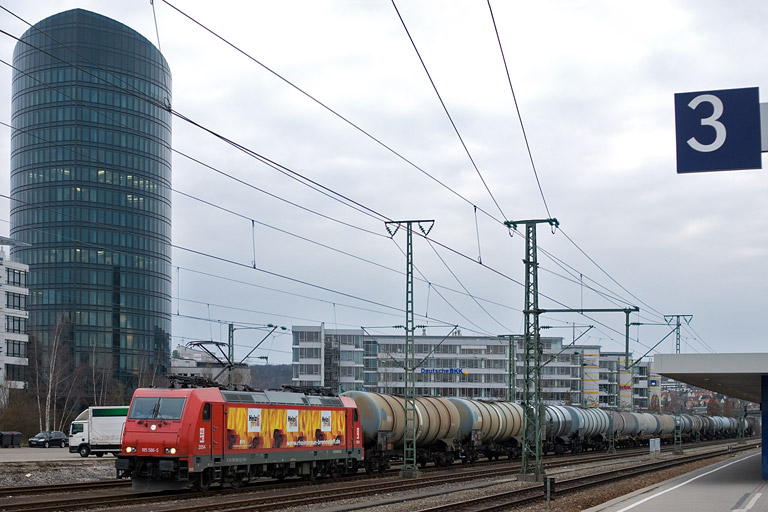 HGK 185 586 bei km 15,6 (M&auml;rz 2009)