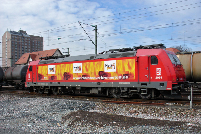 HGK 185 586 bei km 15,6 (M&auml;rz 2009)