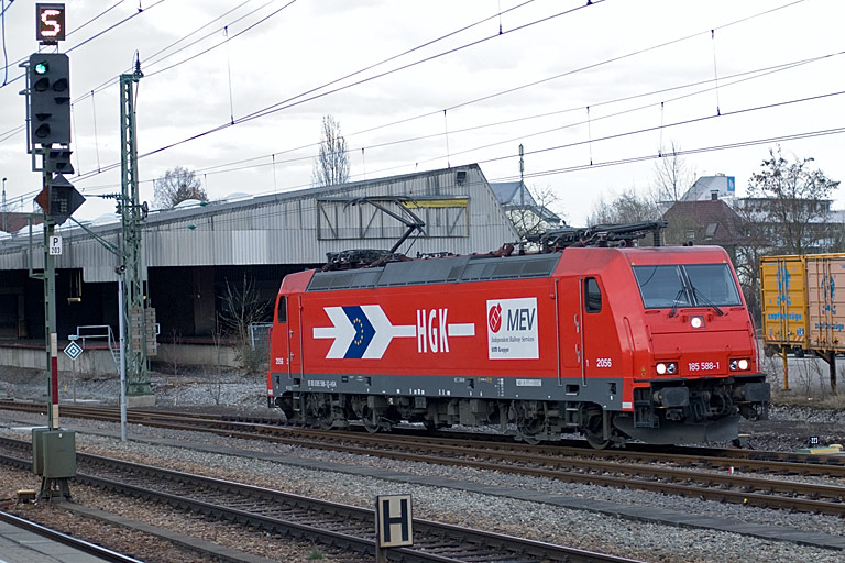 HGK 185 588 bei km 15,4 (M&auml;rz 2009)
