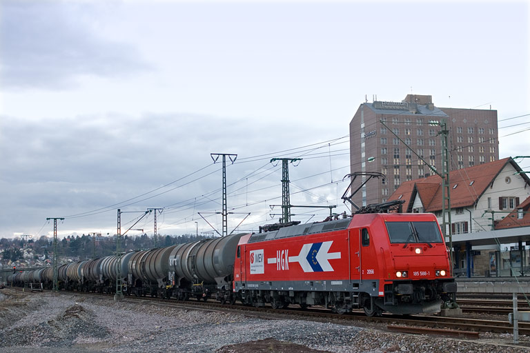 HGK 185 588 bei km 15,6 (M&auml;rz 2009)