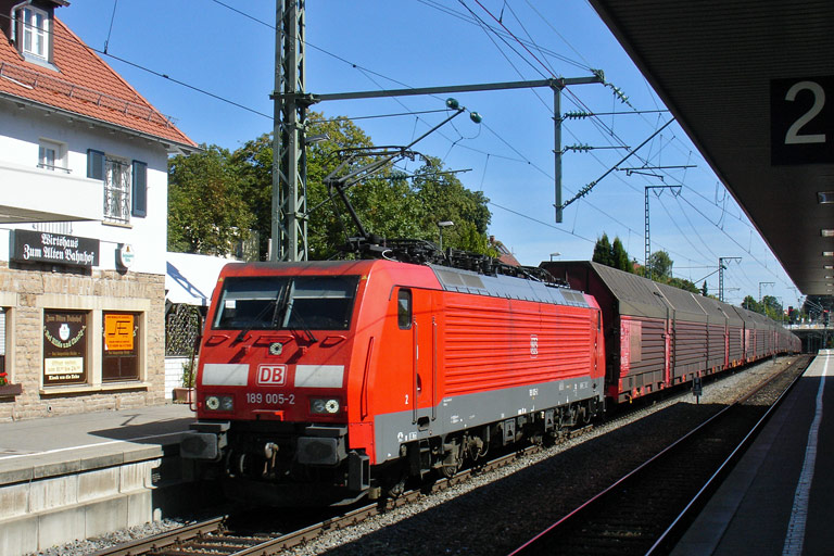189 005 mit FZ 56165 bei km 15,6 (August 2009)