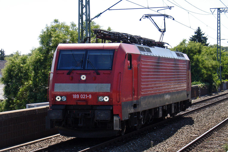 189 021 bei km 16,6 (Juli 2009)