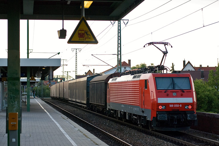 189 050 mit CSQ 60084 bei km 16,8 (August 2009)