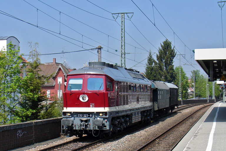 232 223 bei km 16,8 (April 2009)