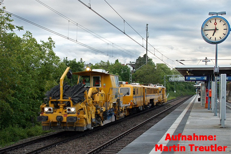 Gleisbaumaschinenzug bei km 14,2 (Mai 2009)