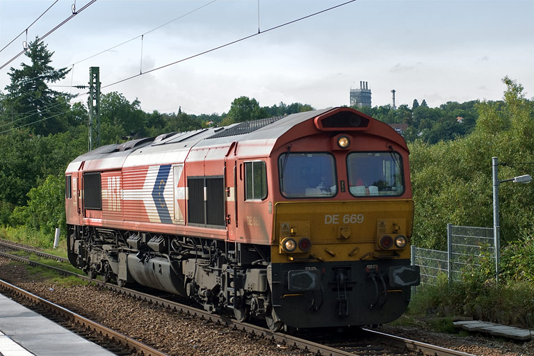 HGK DE 669 bei km 14,2 (August 2009)