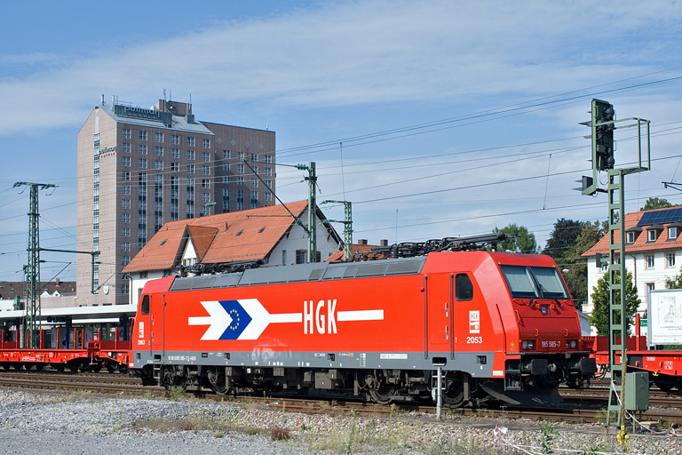 HGK 185 585 bei km 15,6 (August 2009)