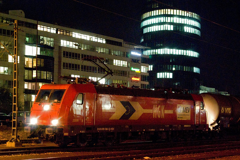 HGK 185 588 bei km 15,6 (Januar 2009)