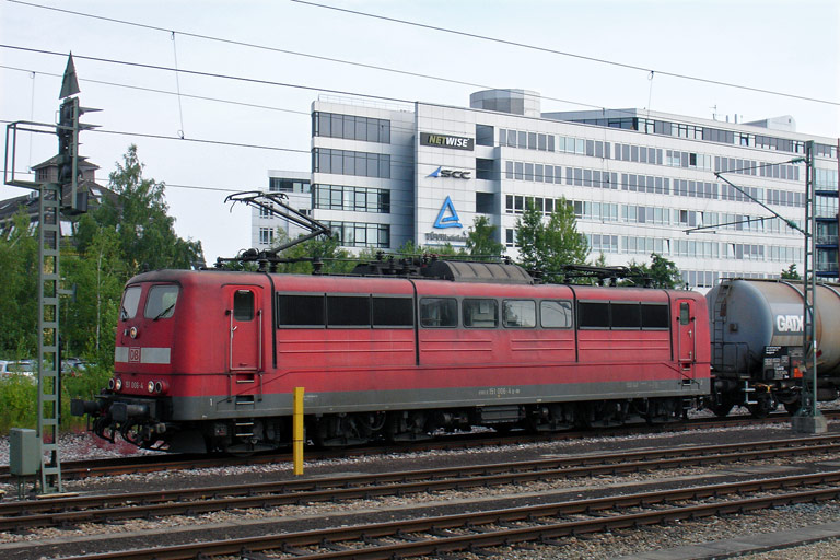 151 006 bei km 15,6 (Juni 2010)