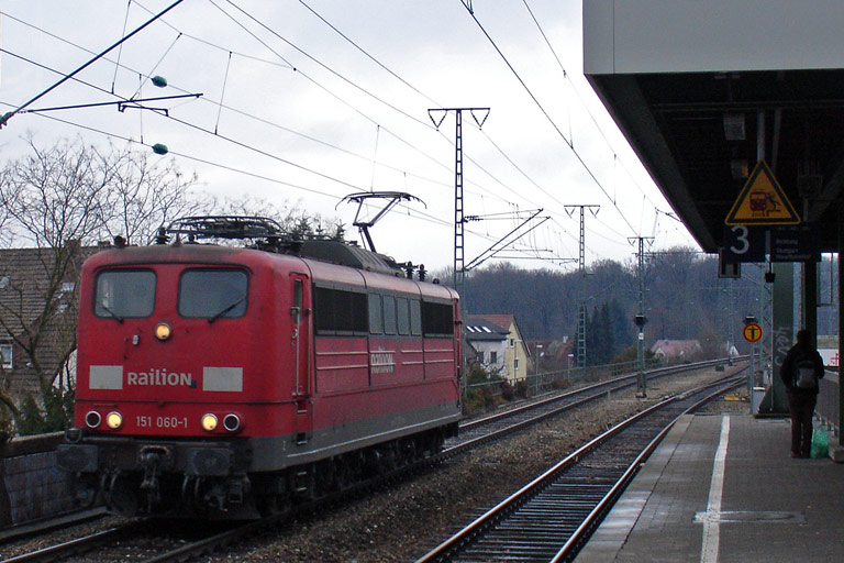 151 060 bei km 16,8 (M&auml;rz 2010)