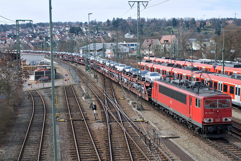 155 032 mit CSQ 60080 bei km 16,0 (M&auml;rz 2010)