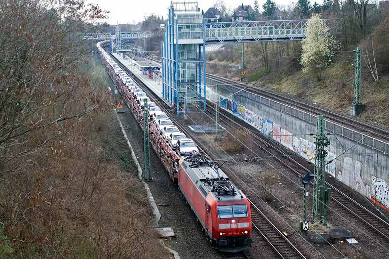 185 134 mit CSQ 60090 bei km 14,0 (M&auml;rz 2010)