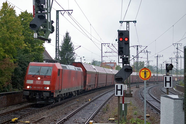 185 363 mit FZ 56165 bei km 16,6 (September 2010)