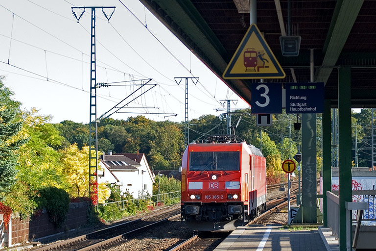 185 385 bei km 16,8 (Oktober 2010)