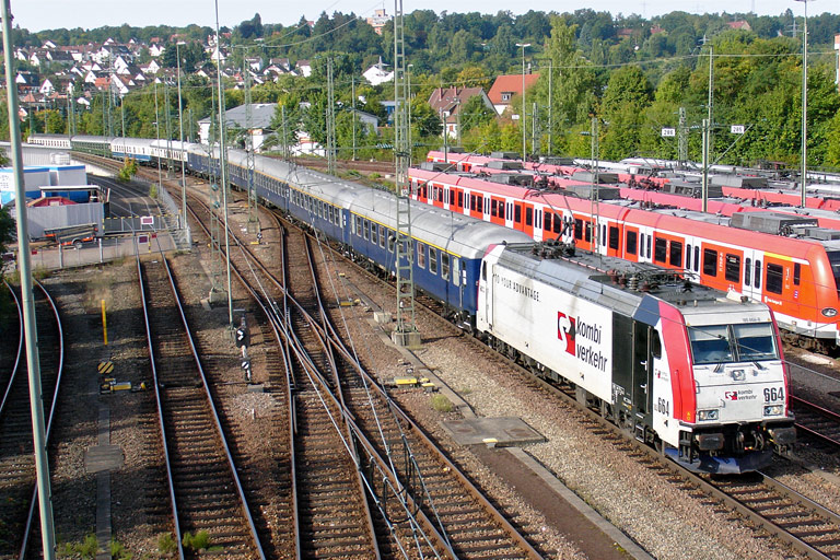 185 664 mit DPE 2601 bei km 16,0 (September 2010)
