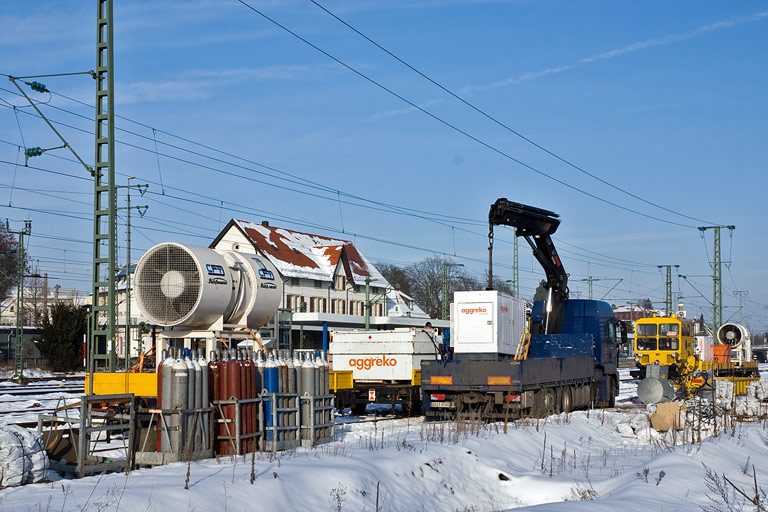 Schwerkleinwagen bei km 15,8 (Januar 2010)
