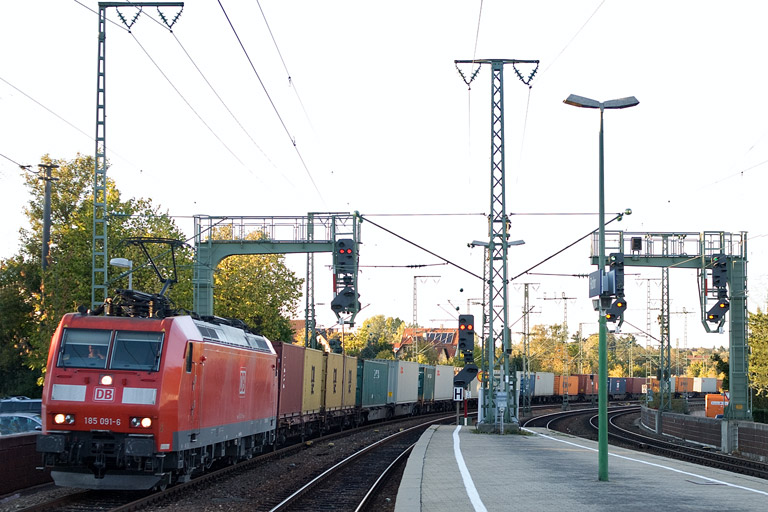 185 091 bei km 16,6 (Oktober 2011)