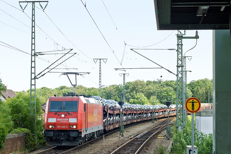 185 268 bei km 16,8 (Juli 2011)