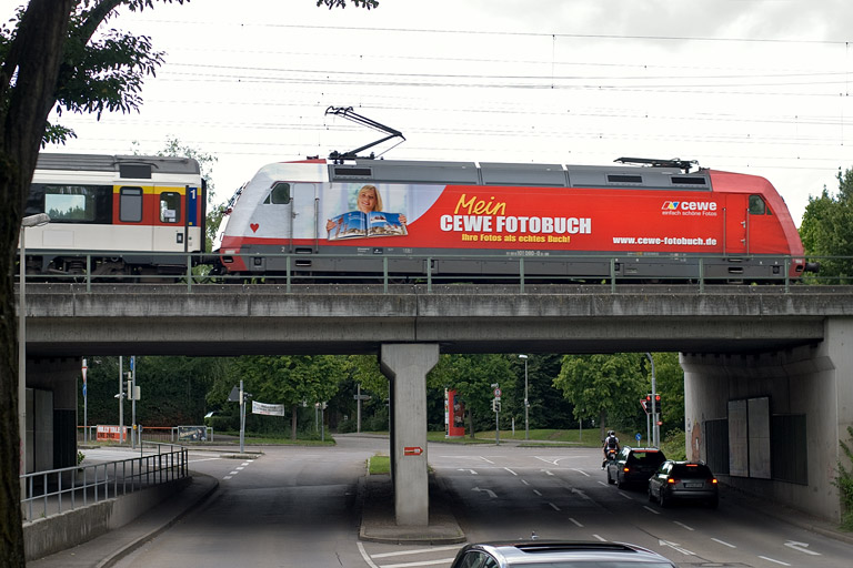 101 080 mit IC 186 bei km 16,4 (Juli 2012)