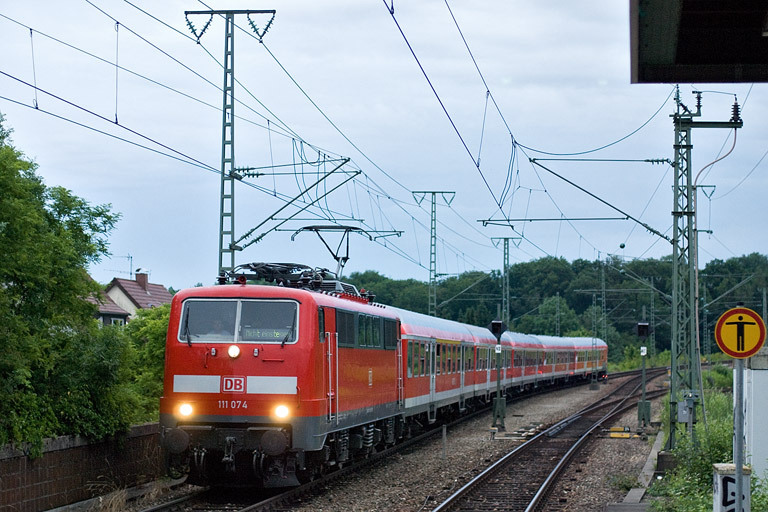 111 074 bei km 16,8 (Juni 2012)