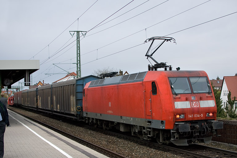 145 034 mit GA 60084 bei km 16,8 (April 2012)