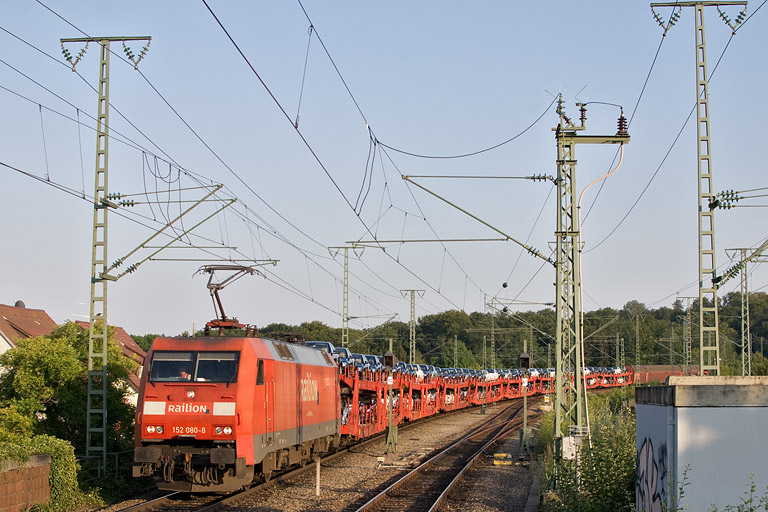 152 080 mit GA 60084 bei km 16,8 (Juli 2012)
