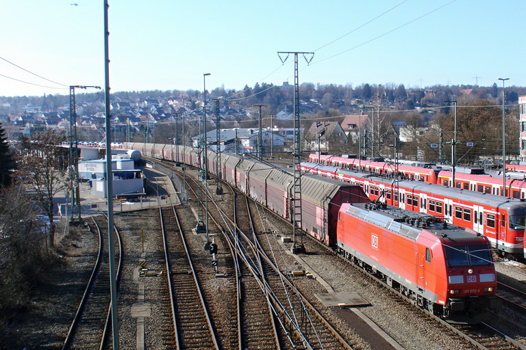185 072 mit GA 60080 bei km 16,0 (Februar 2012)